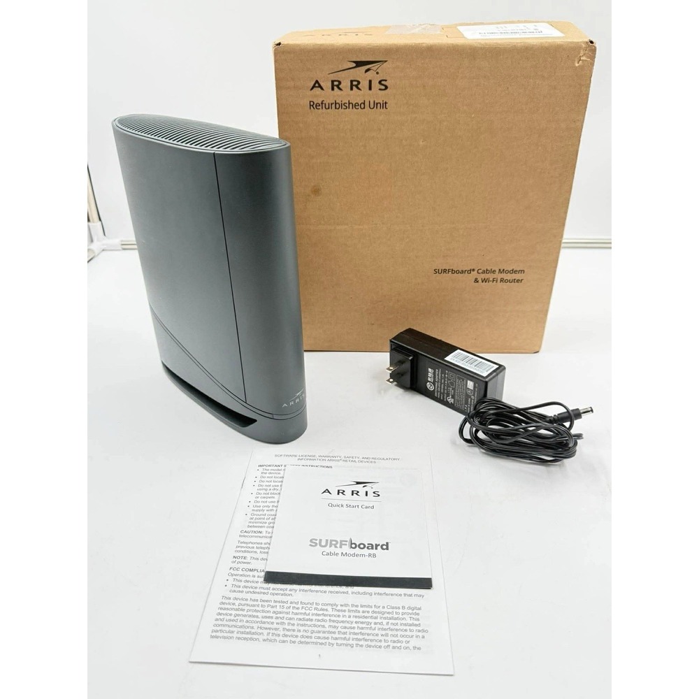 ARRIS SURFboard G34 DOCSIS 3.1‎ AX3000 Wi-Fi Cable Modem Router 4Gbps 4 Ports